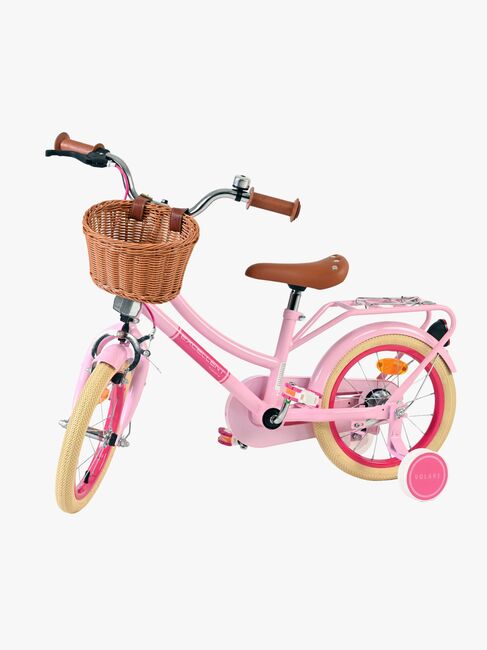 Volare Excellent Fahrrad mit Korb 14 Zoll, Rosa