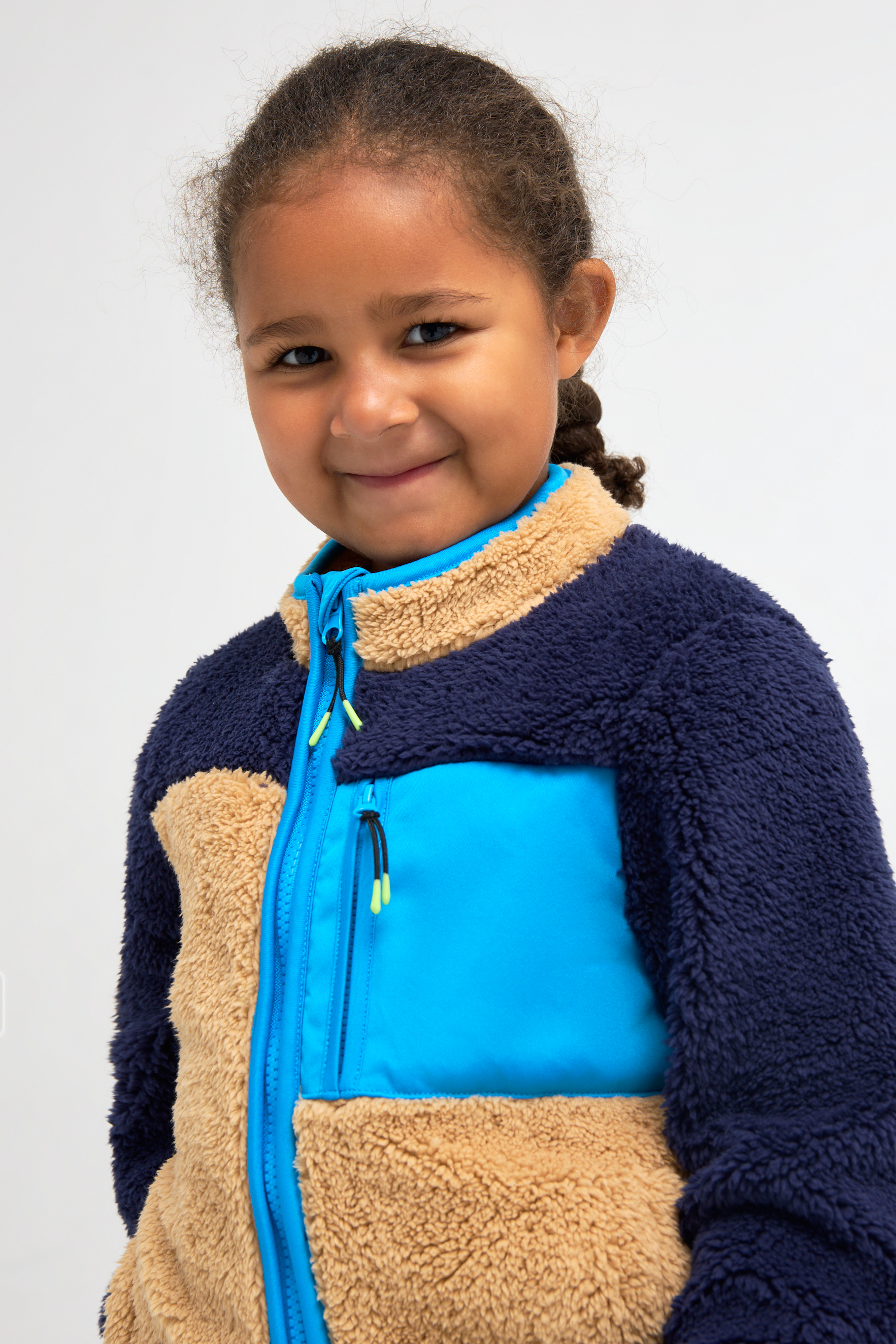Nordbjørn Montana Fleecejacke, Blue Latte, 86-92