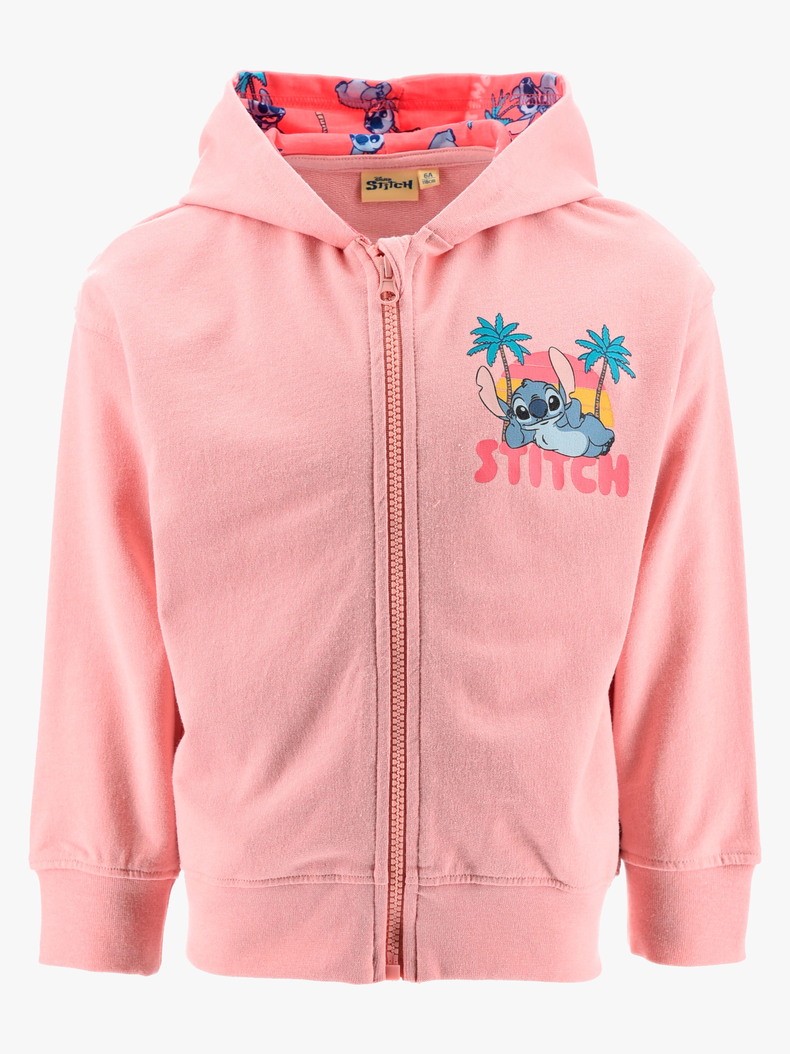 Disney Stitch Zip Hoodie, Rosa, 98-104