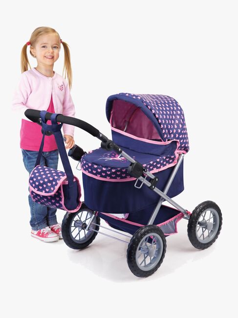BayerDesign Trendy Puppenwagen, Blau