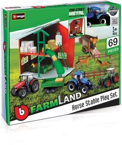 Bburago Farmland 1:43 Spielset Stall