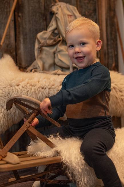 Lindberg Bamboo Merino Thermounterwäsche, Blue/Navy