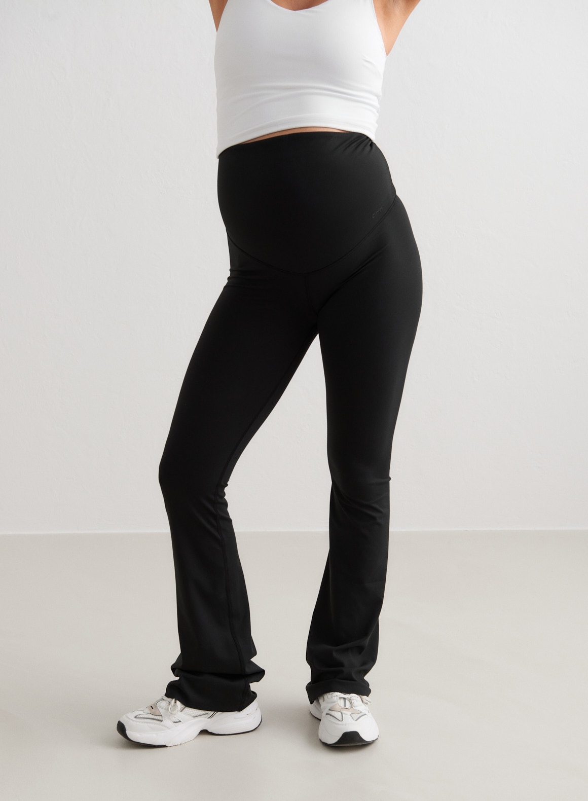 Sense Maternity Flare Schwangerschaftsleggings, Schwarz, XL