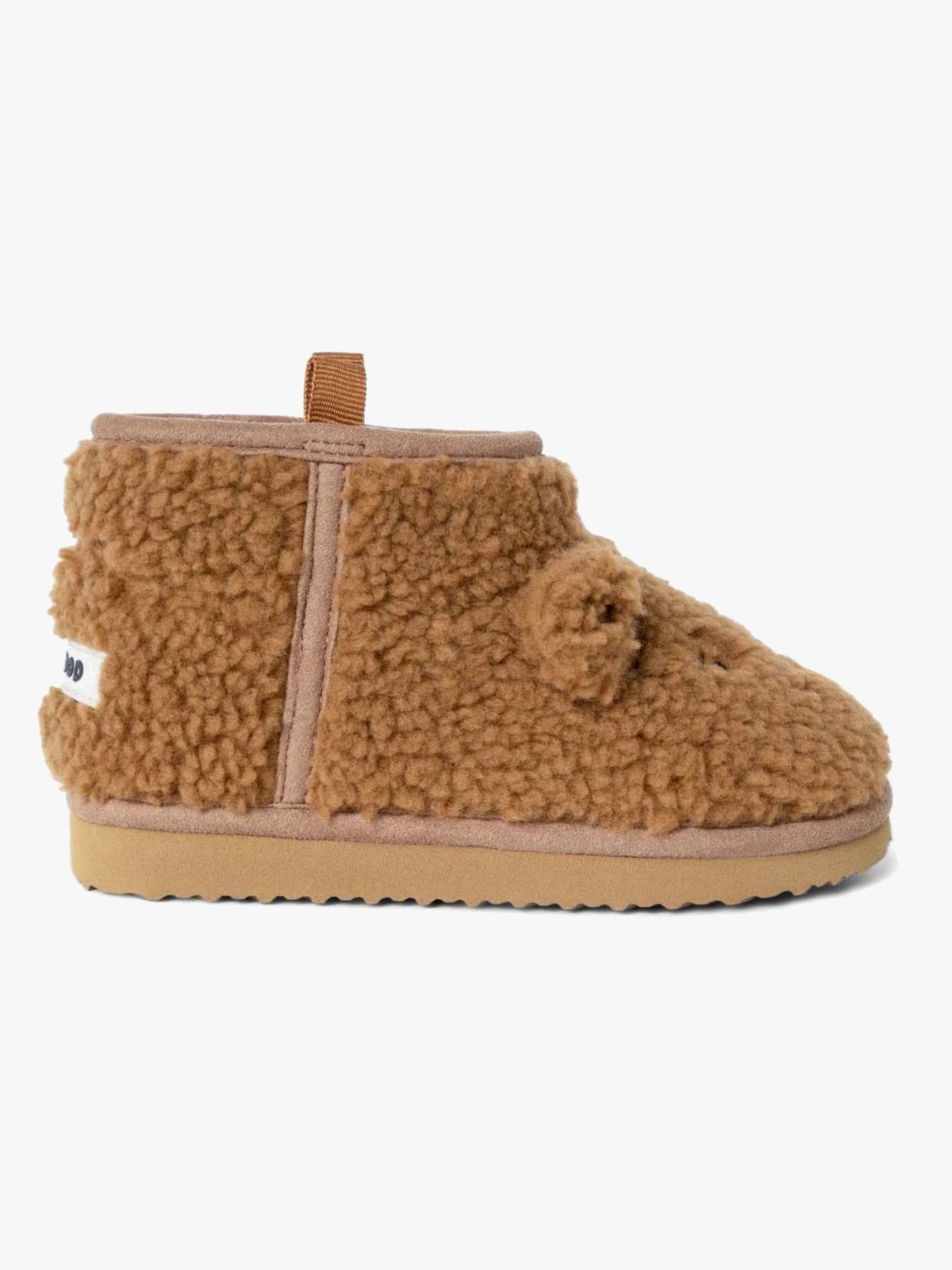 Liewood Alban Bear Teddyfleece Hausschuhe, Golden Caramel, 24