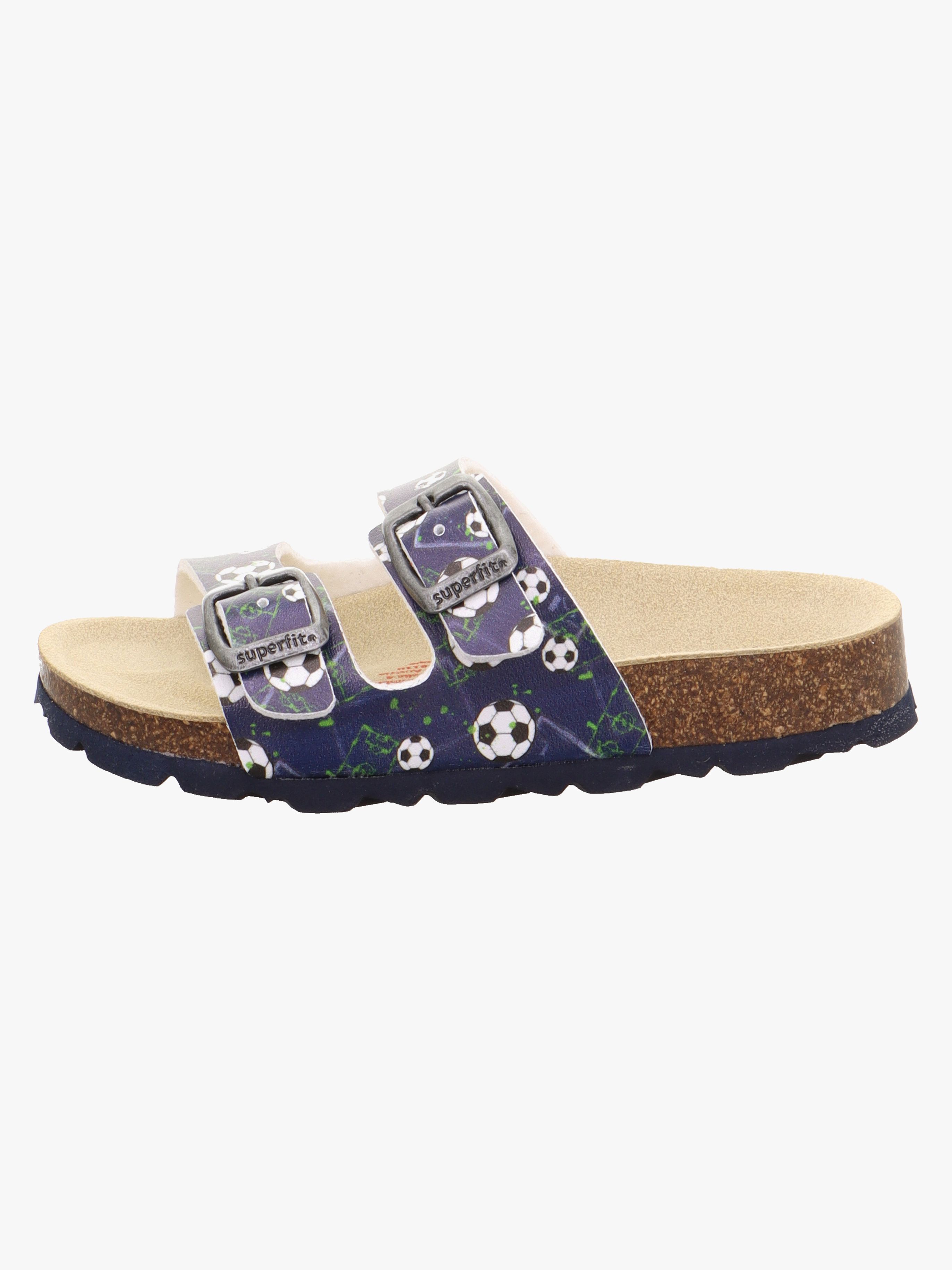 Fußbettpantoffeln, Blau / Multi, 28