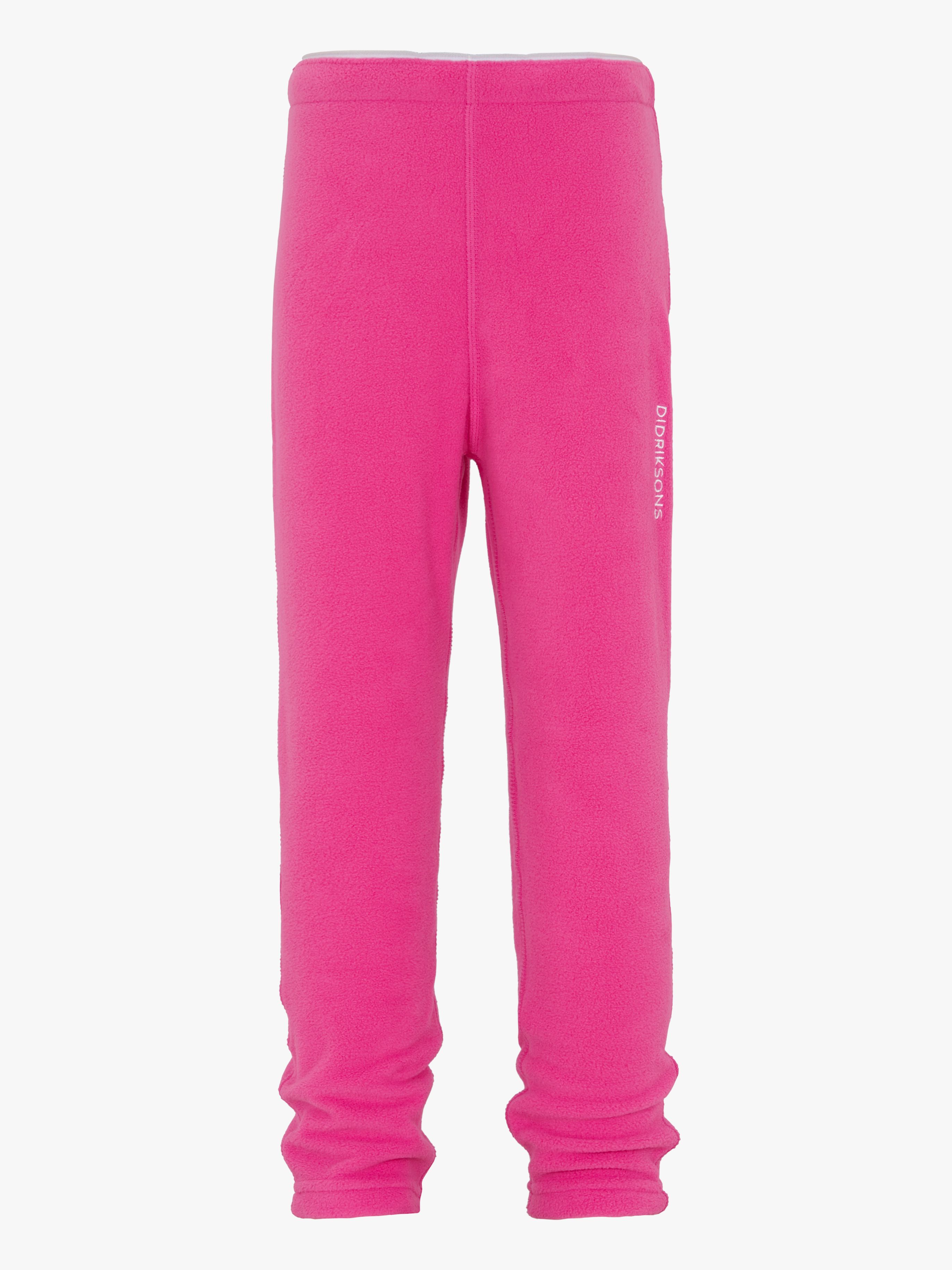 Didriksons Monte Fleecehose, Plastic Pink, 70