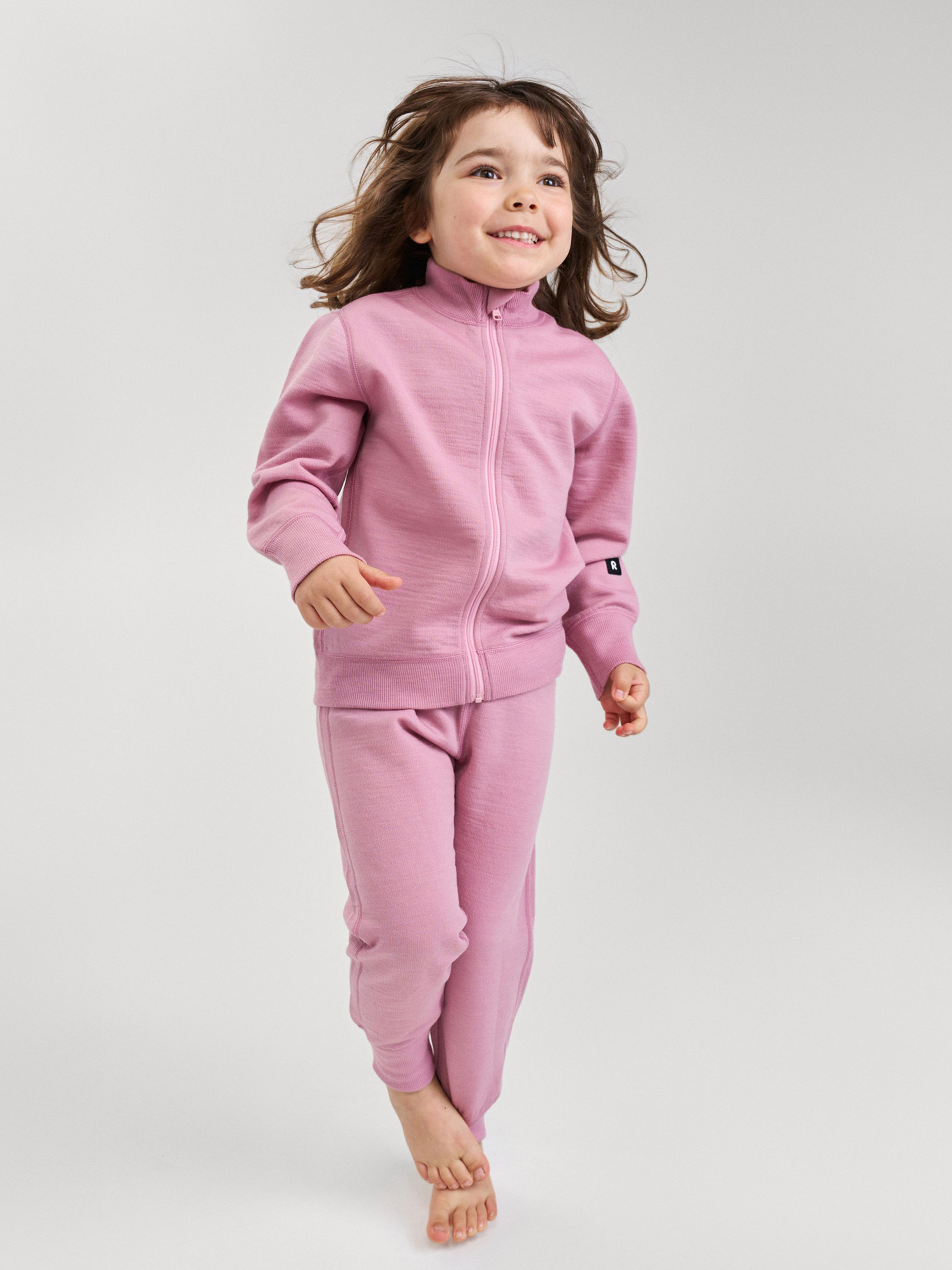 Reima Mahin Wollpullover, Grey Pink, 140