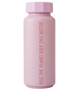 Design Letters Thermosflasche Kiss, Rosa