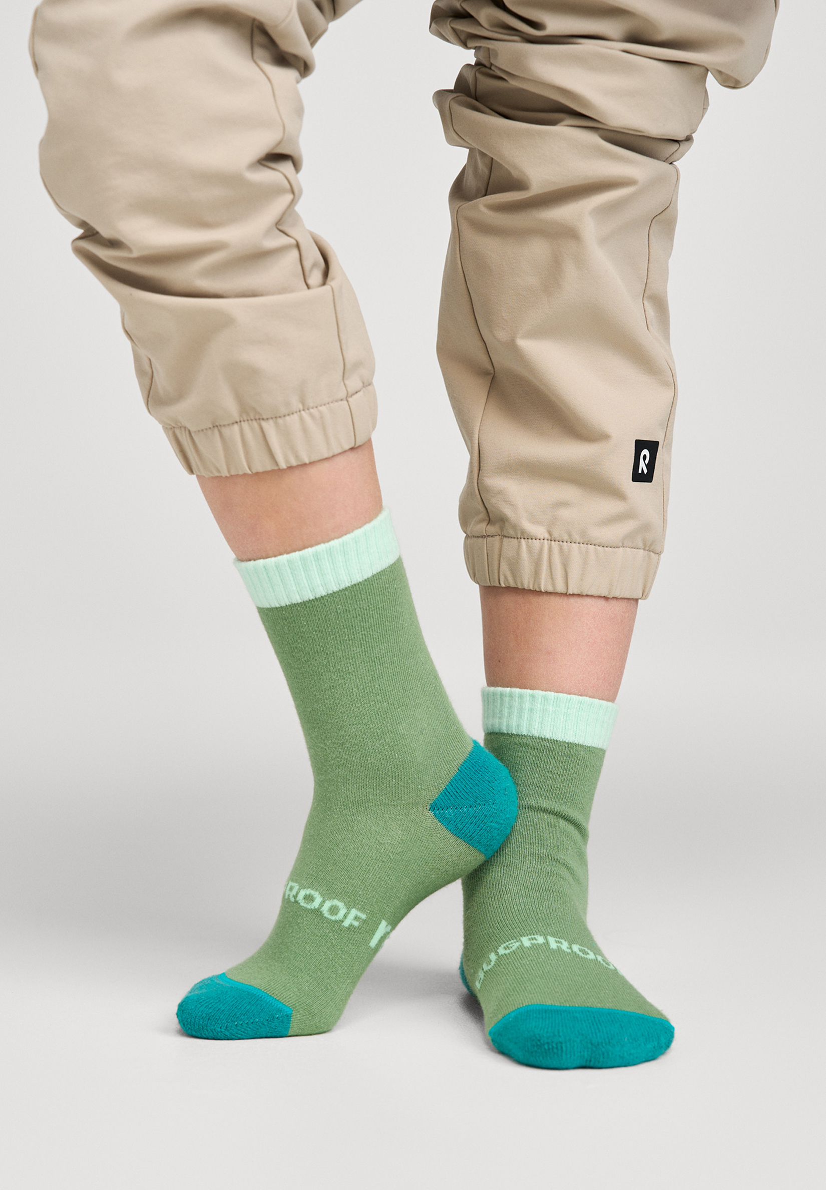 Reima Karkotin BugProof Socken, Stone Green, 38-41