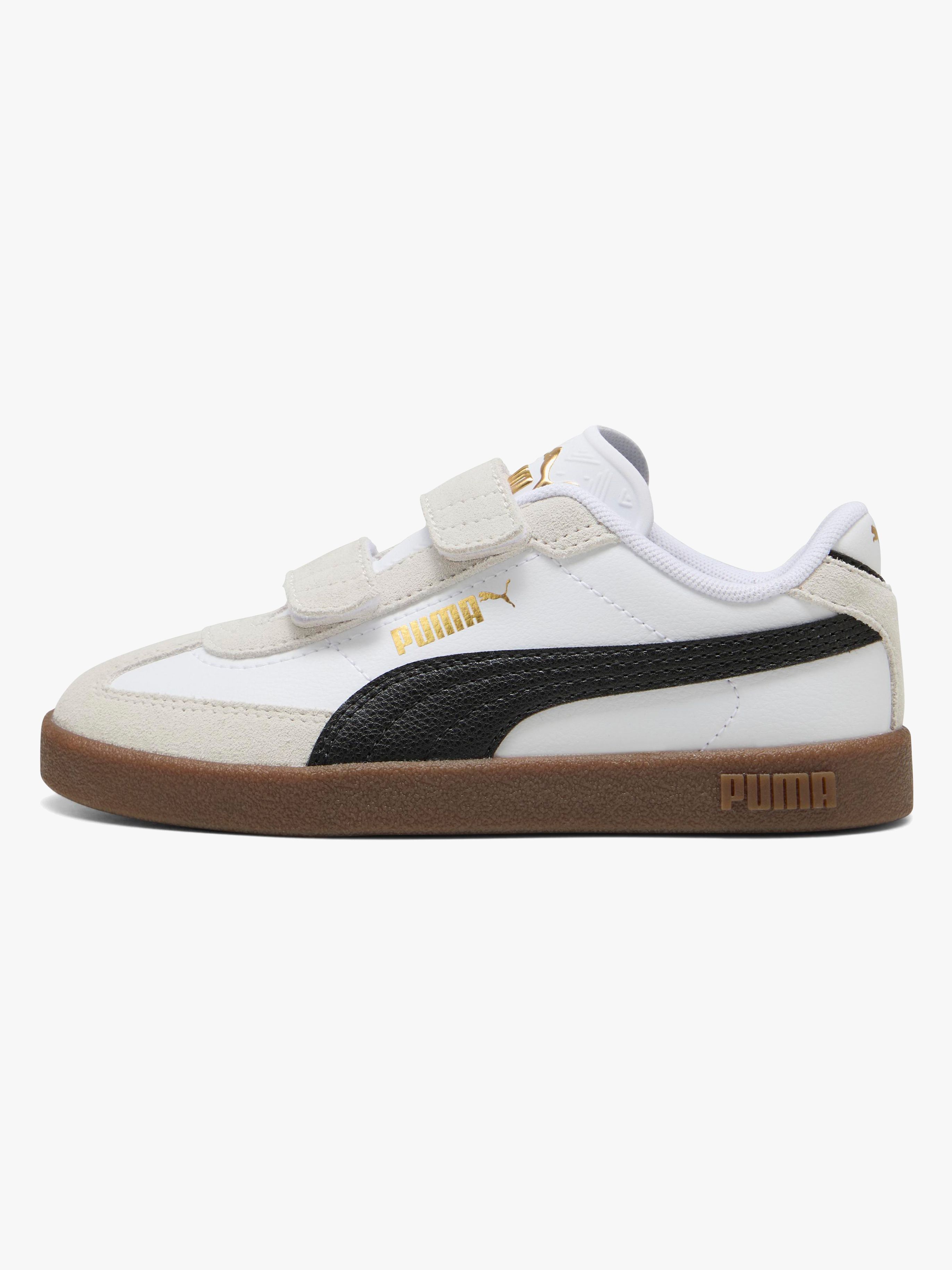 Puma Club II Era V PS Kinder Sneaker, White/Black, 30, Kinderschuhe