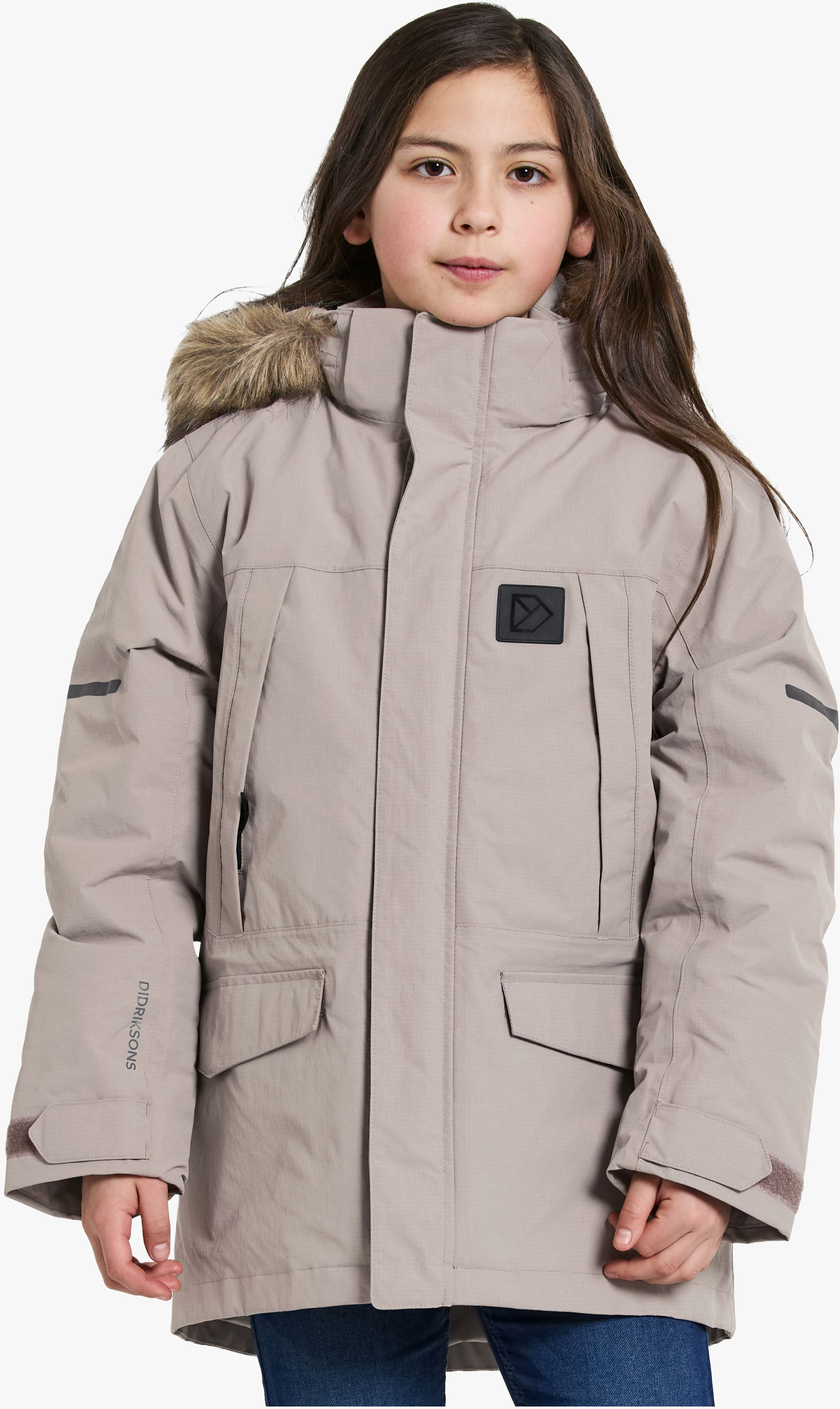 Didriksons Sylvin Winterjacke, Ash Brown, 170