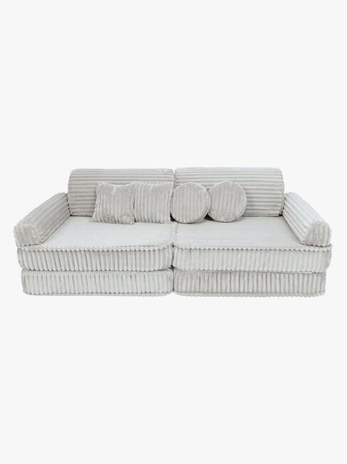 MeowBaby Churros Play Sofa, Cotton Candy White