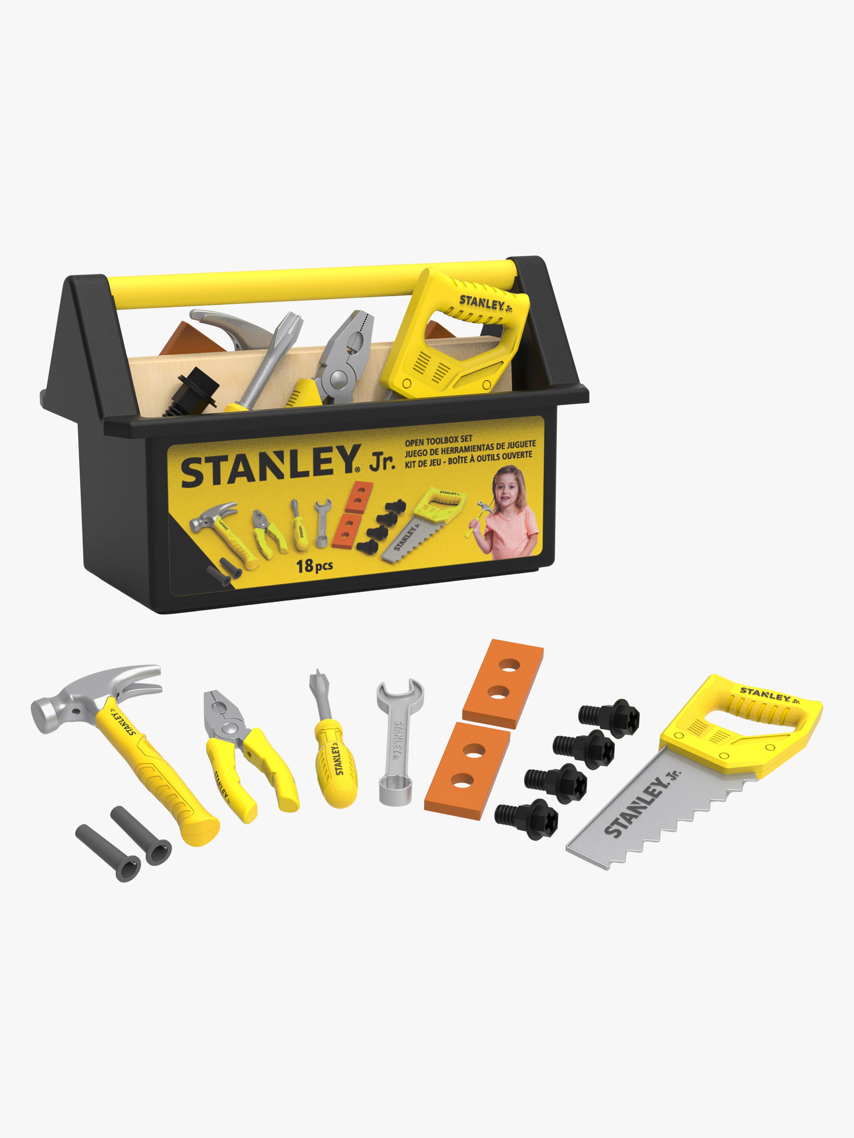 Stanley Jr. Offener Werkzeugkasten 24 Teile, Gelb