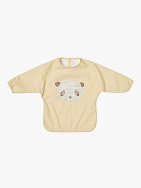 OYOY Lun Lun Panda Langärmliges Lätzchen, Butter