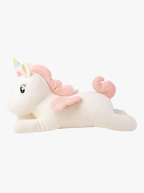 Teddykompaniet Plüschspielzeug Liegendes Einhorn 52 cm, Weiß