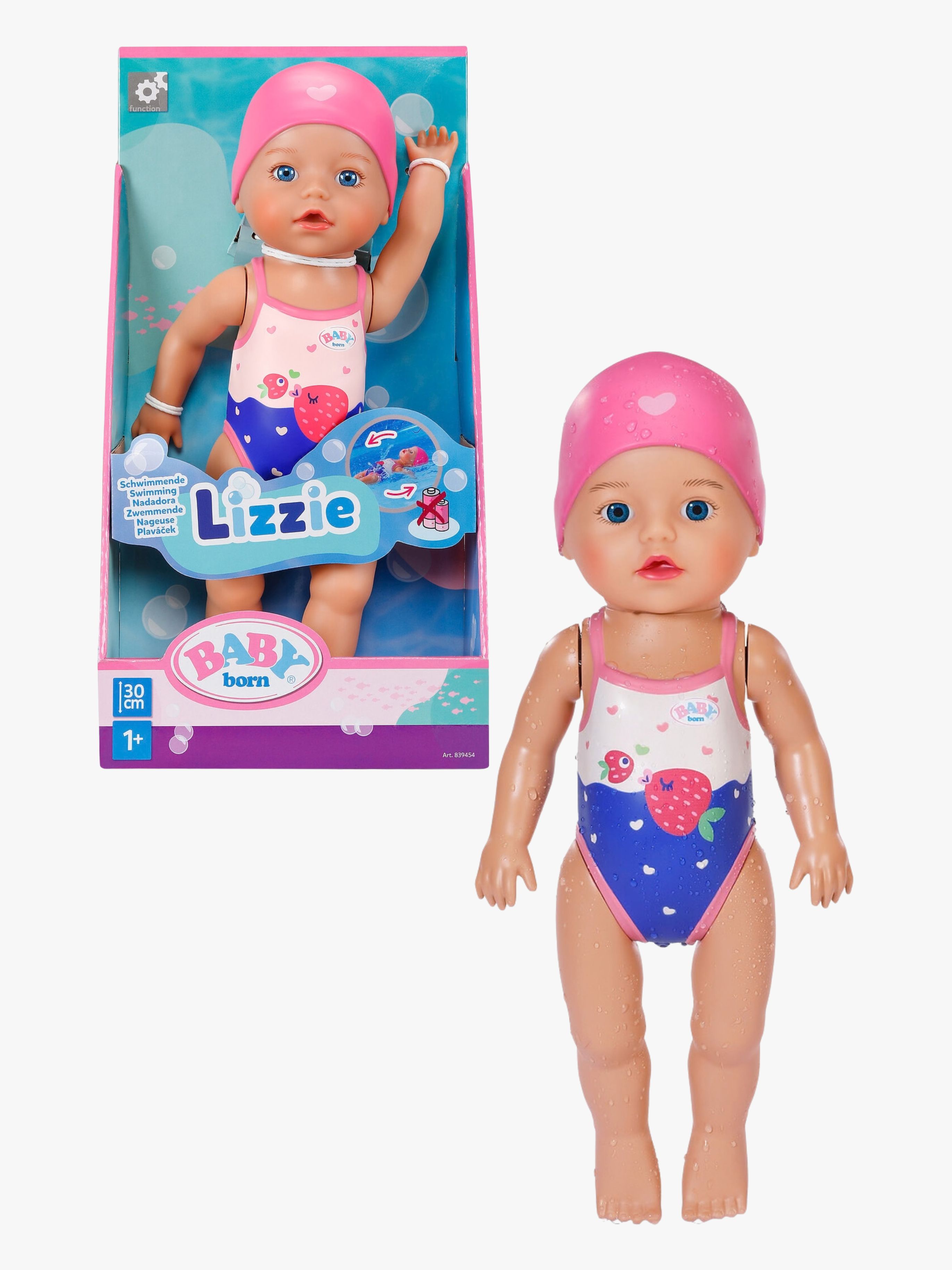 Schwimmende Puppe Lizzie 30 cm