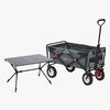 North 13.5 Light Bollerwagen mit Bremse, Ivy Grey inkl. Campingtisch