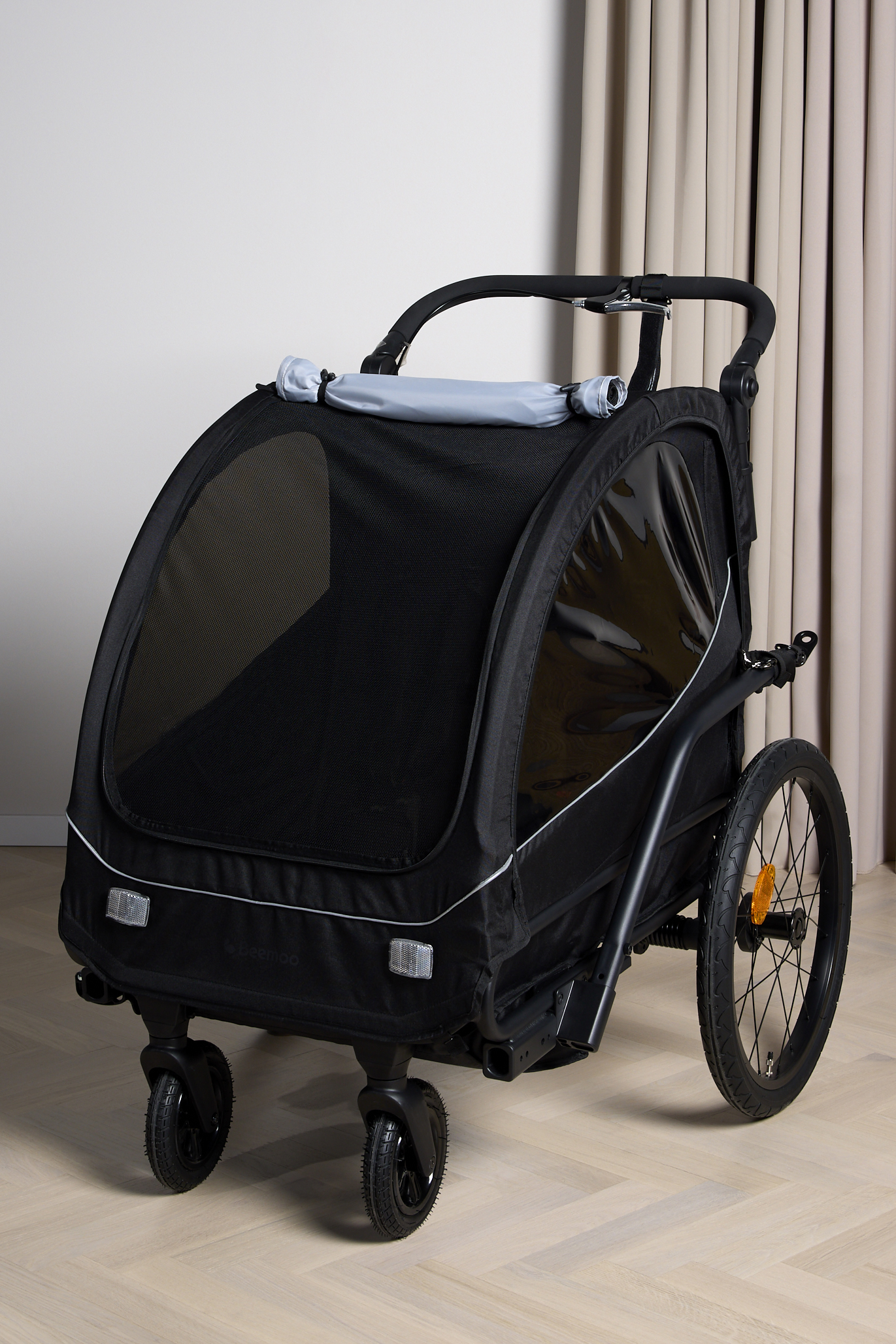 Beemoo Activity Sport Lite Fahrradanhänger, Black