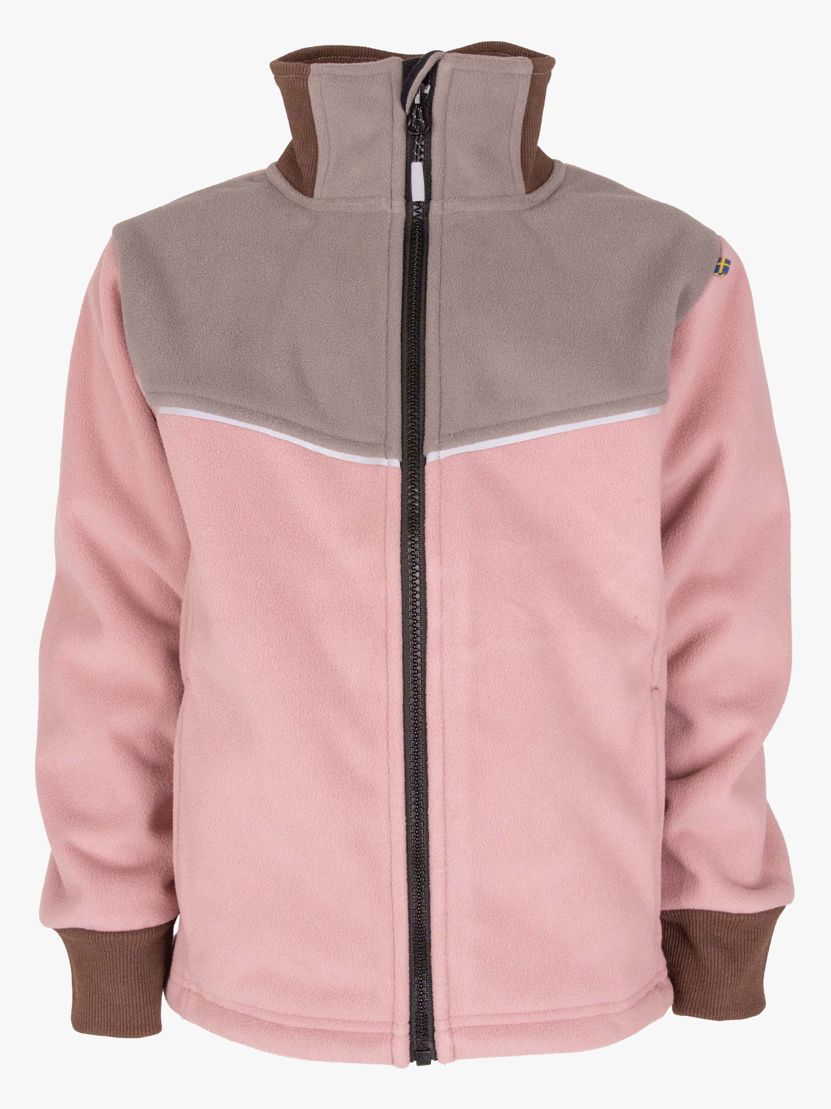 Stormy Winddicht Windfleecejacke, Grau / Rosé, 140