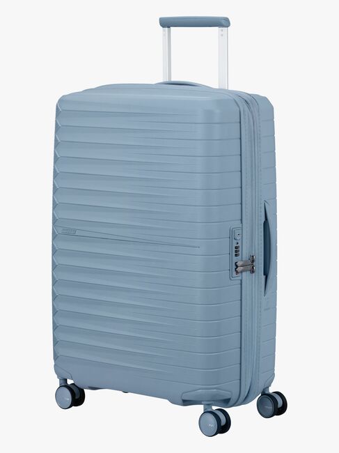 American Tourister FastForward Spinner Koffer 67-77L, Steel Blue