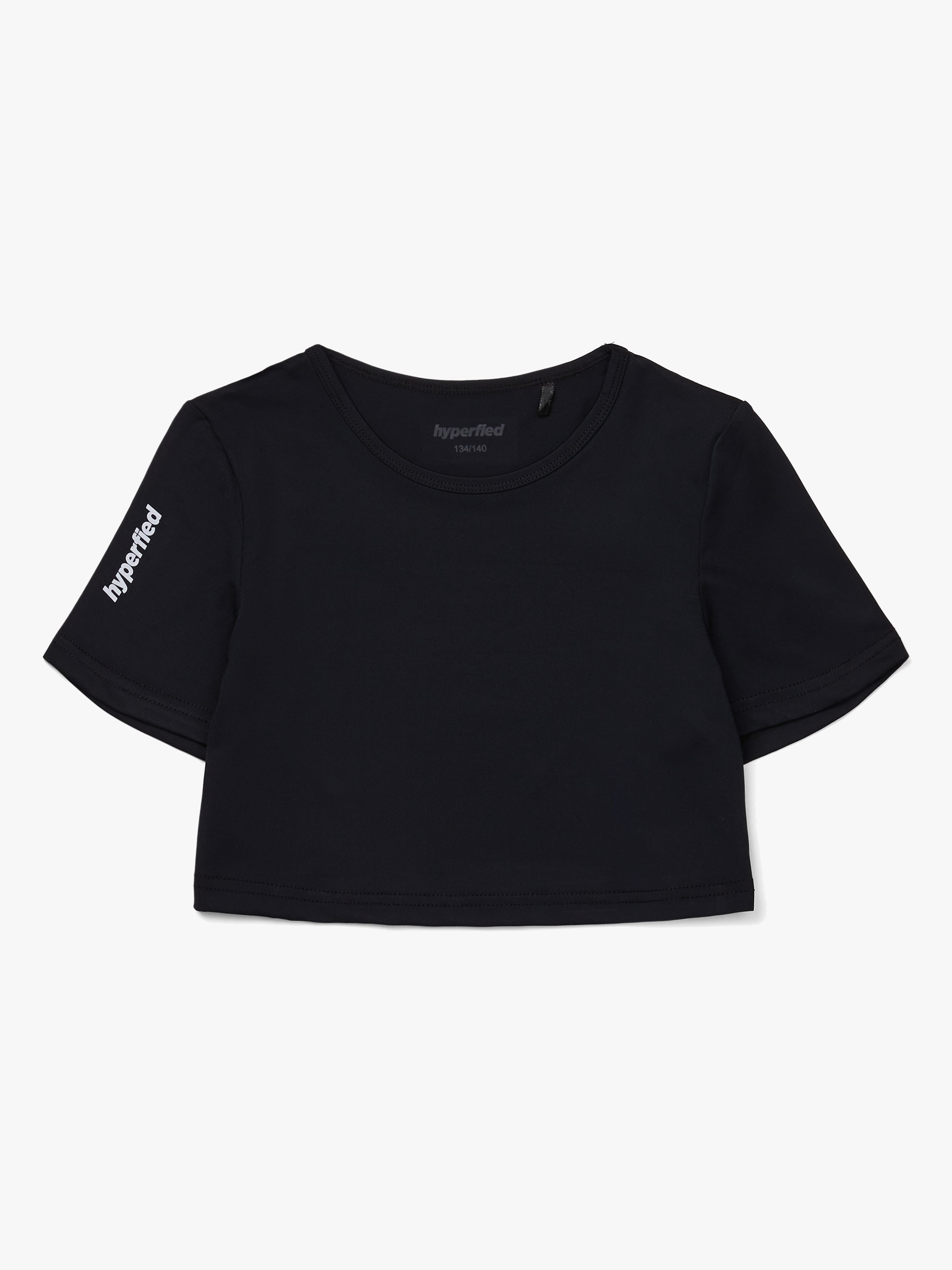 Hyperfied Crop Logo Top, Anthracite 134-139