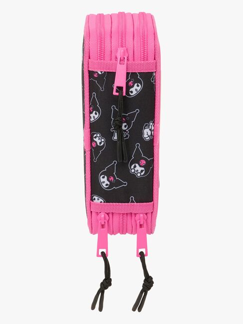 Hello Kitty Kuromi Dreifach-Federmäppchen, Rosa-schwarz