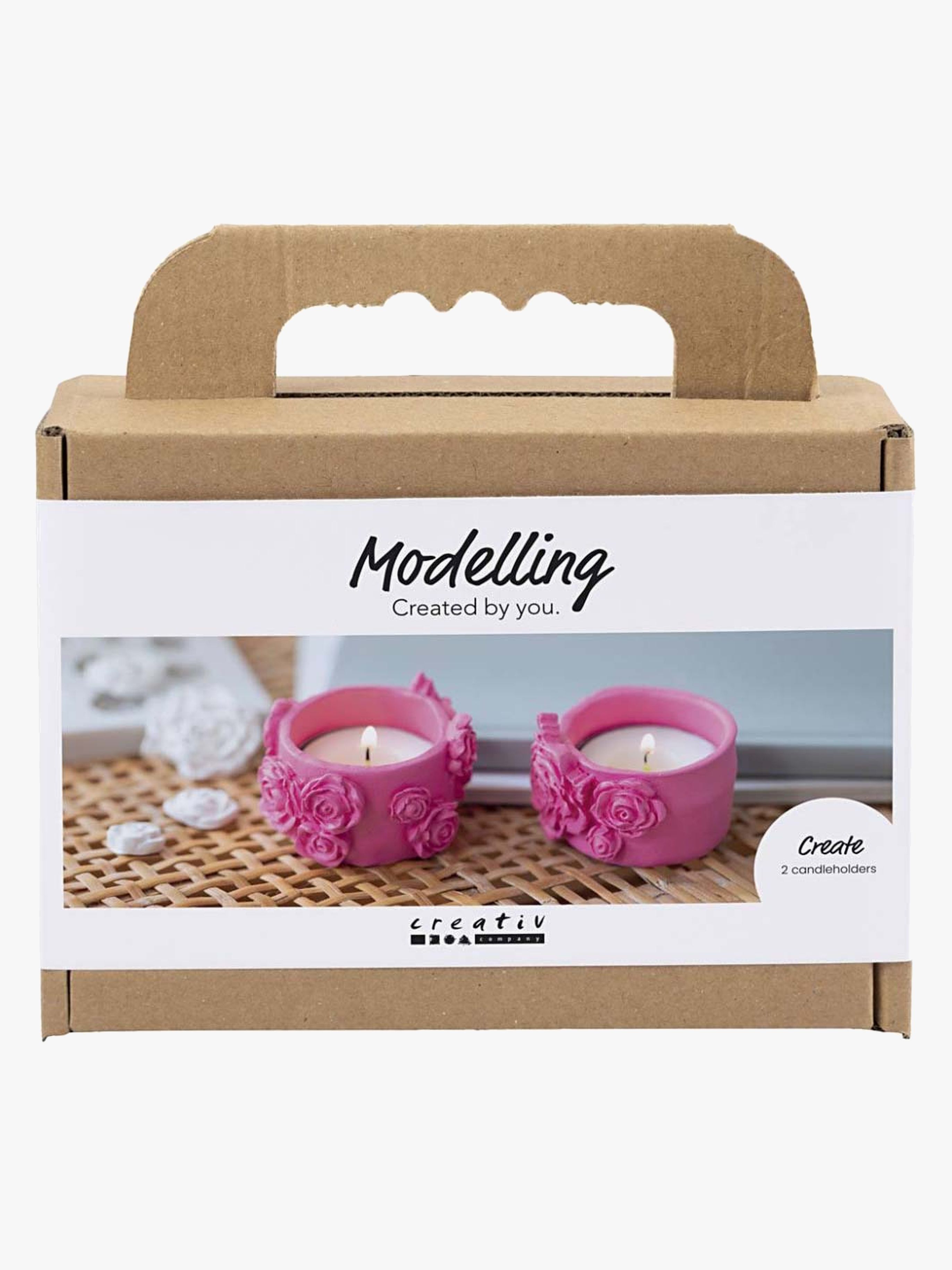 DIY-Set Modelliermasse Teelichthalter Mini