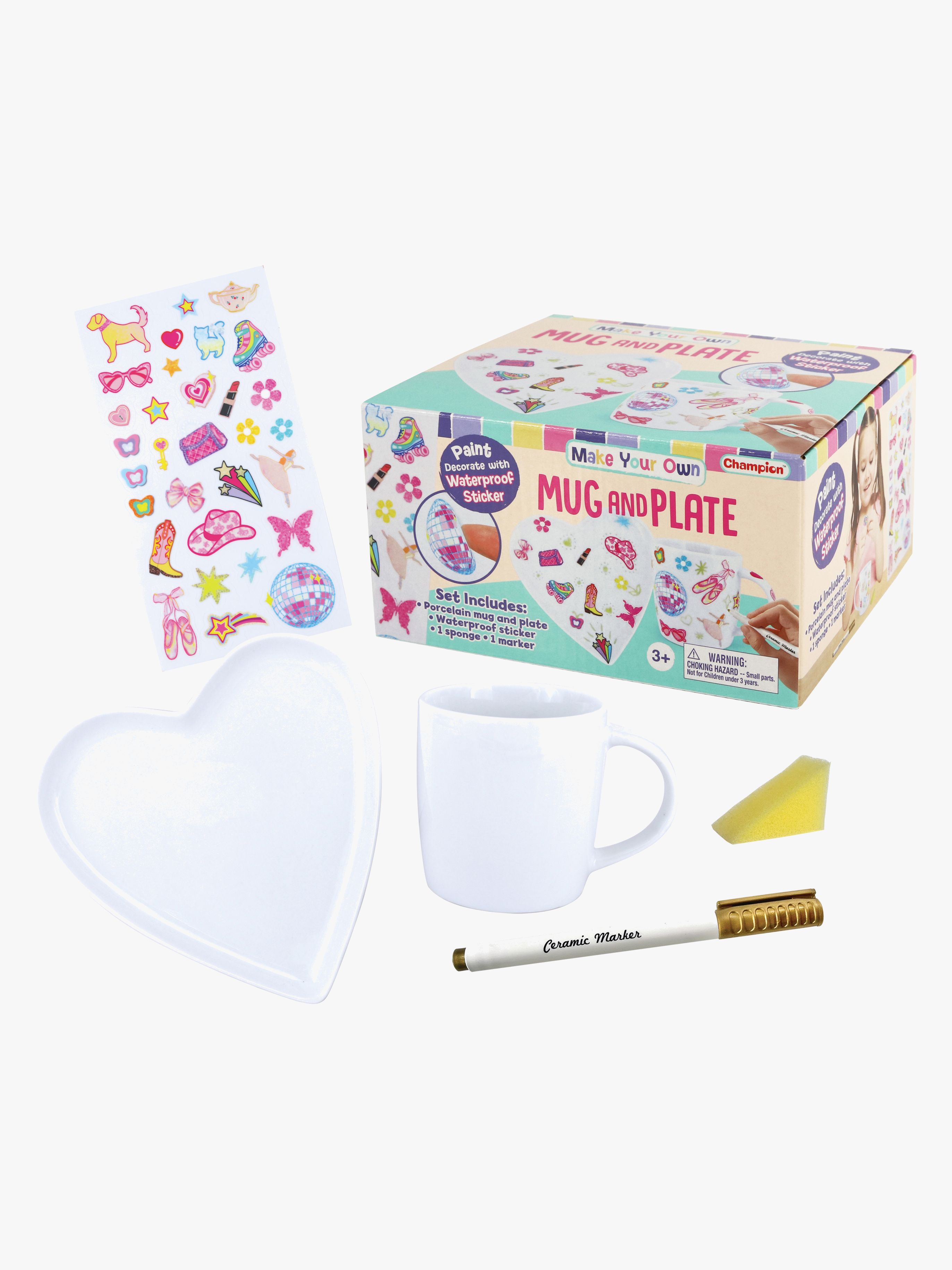 DIY-Set Bemale eine Tasse und Untertasse
