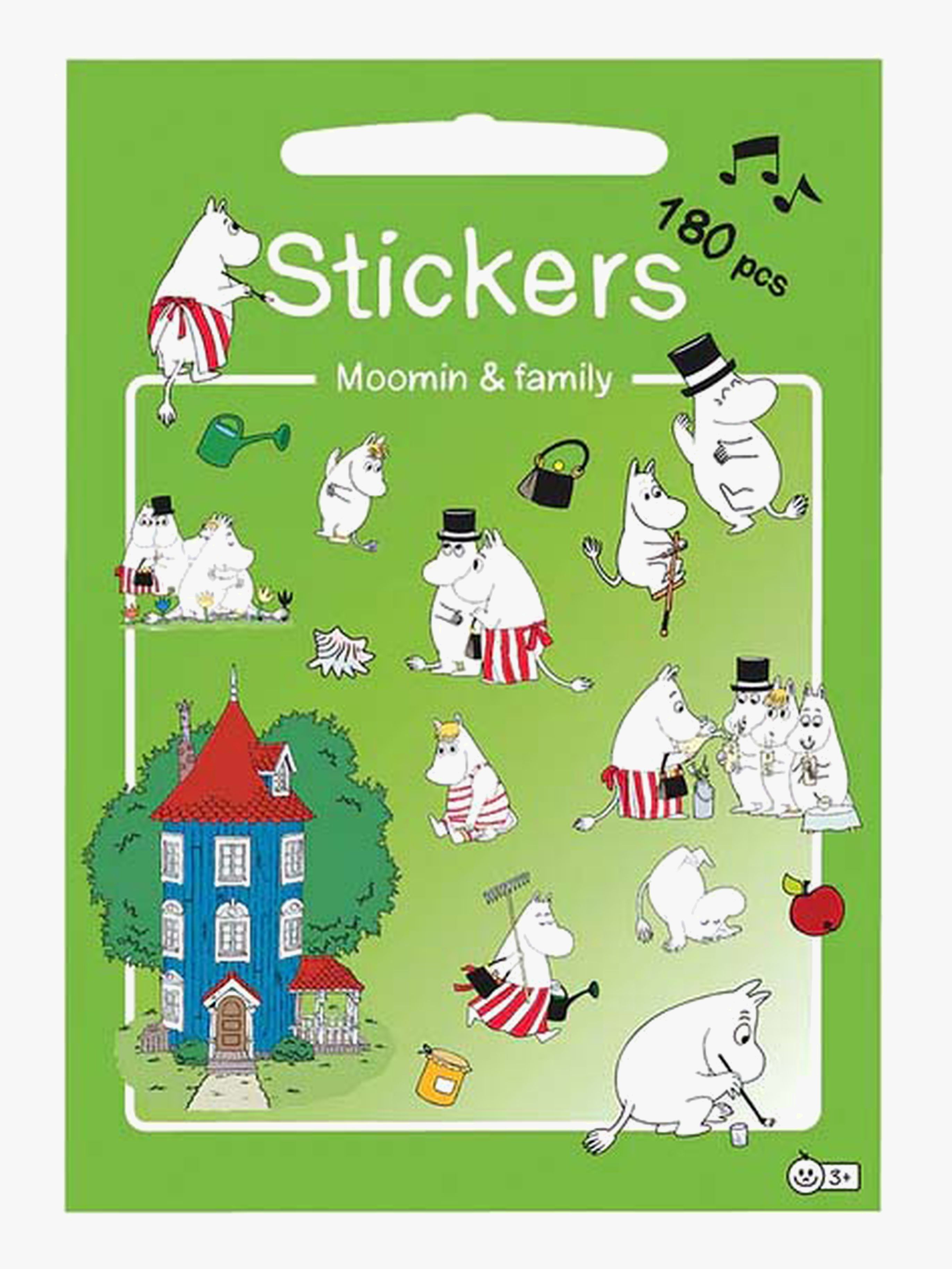 Barbo Toys Mumin &  Familie Aufkleber 180 Teile