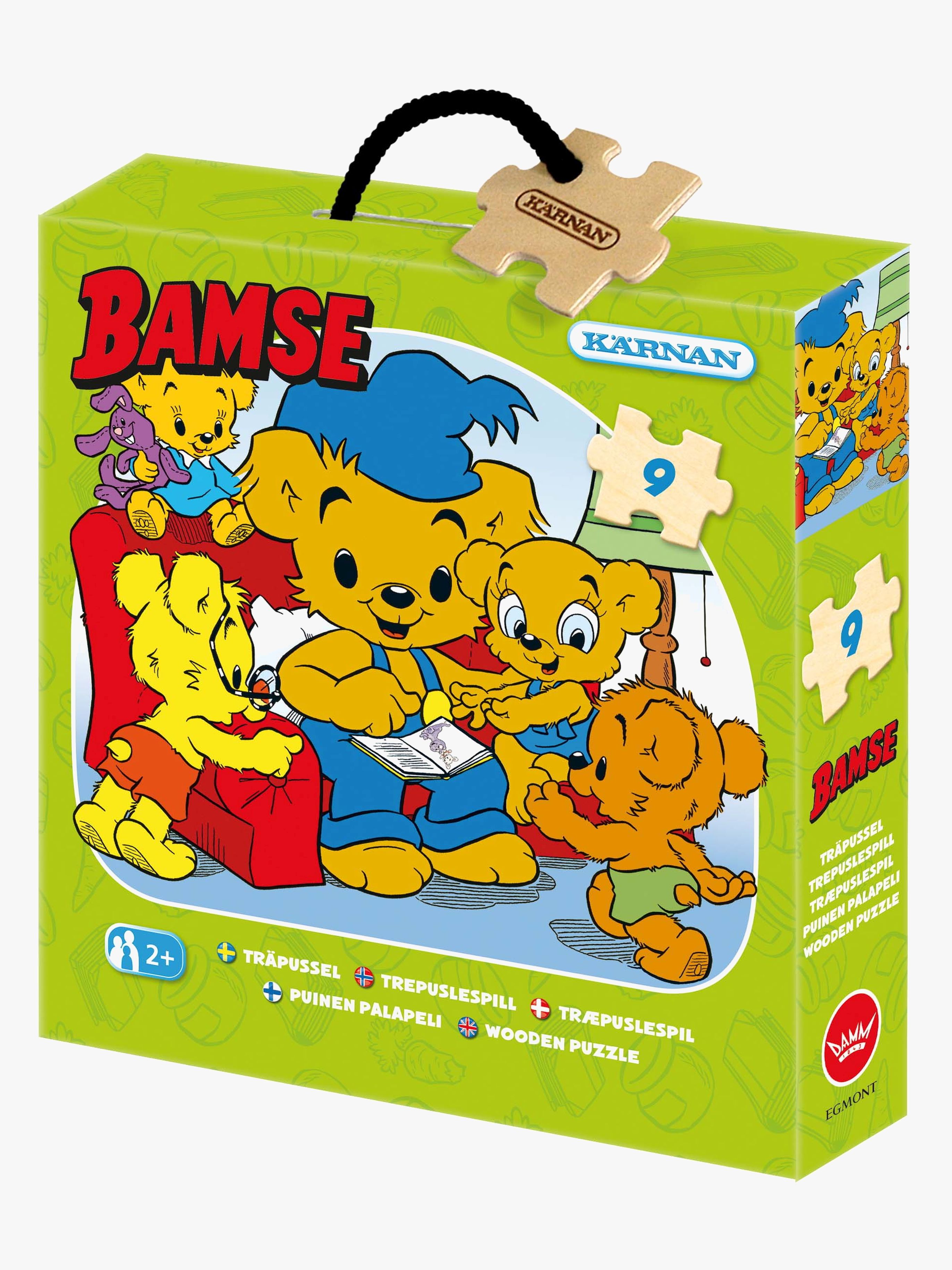Bamse Puzzle Lesen 9 Teile