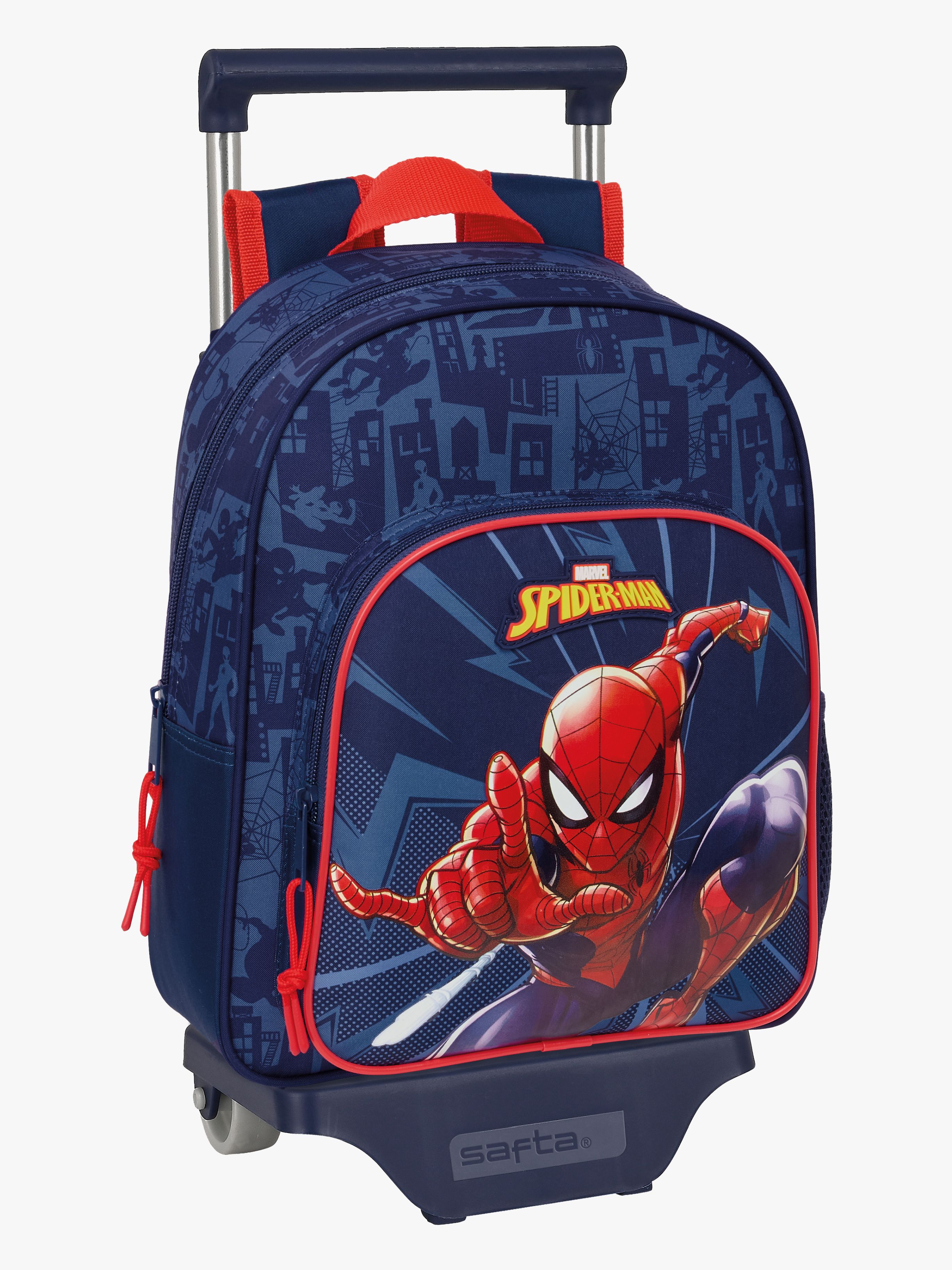 Marvel Spider-Man Trolley Kinder Rucksack 9L, Blau