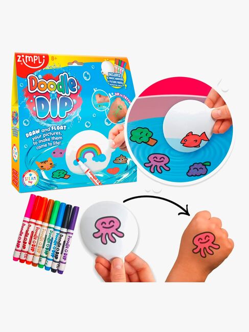 Zimpli Kids Kids Doodle 'N'Dip Tattoo-Set