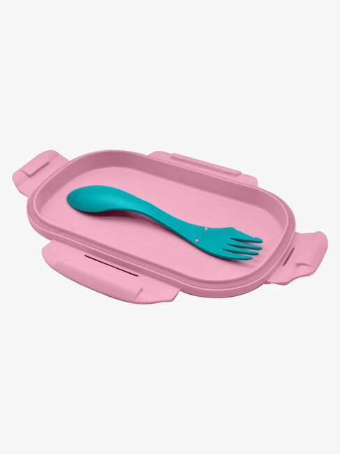 Gabby's Dollhouse Brotdose mit Besteck, Blau/Pink