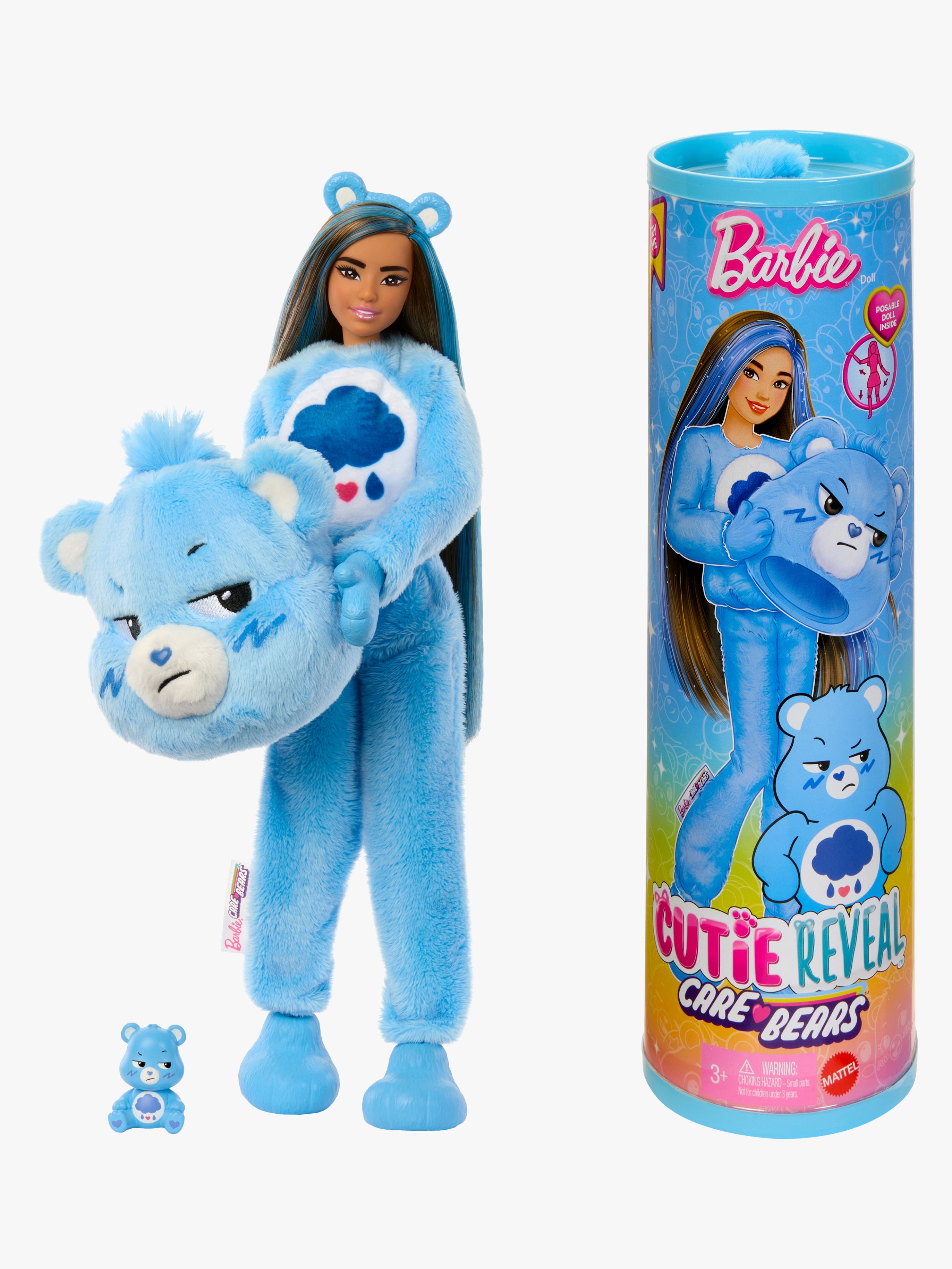 Cutie Reveal Puppe Care Bears, Blau