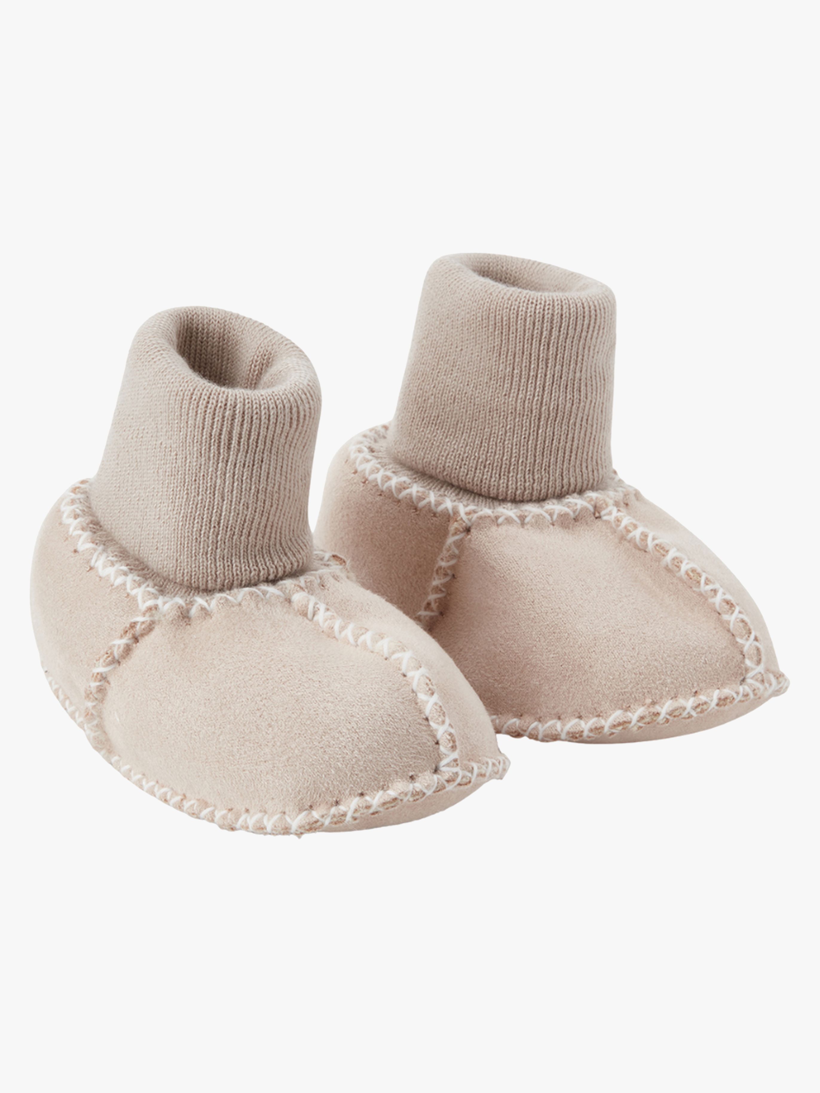 BabyMocs Cosy Mocs Überziehschuhe, Beige, 6-12 Monate