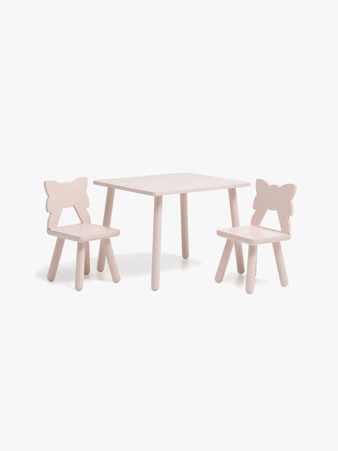 Alice & Fox MILA Tisch und Stühle, Rosa