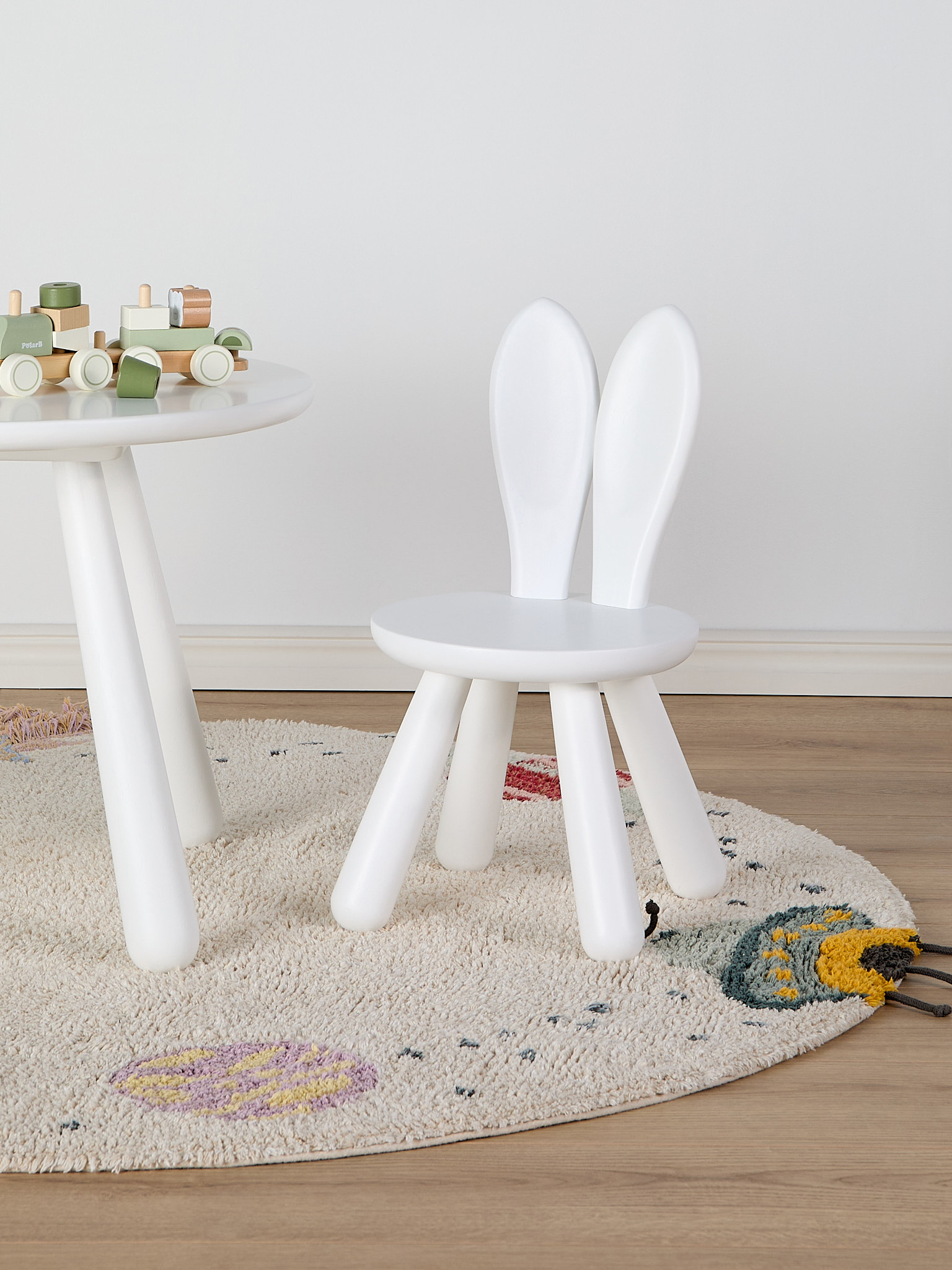 Nordic Stuhl Kaninchen, Weiß, Kinderzimmermöbel, Kindermöbel