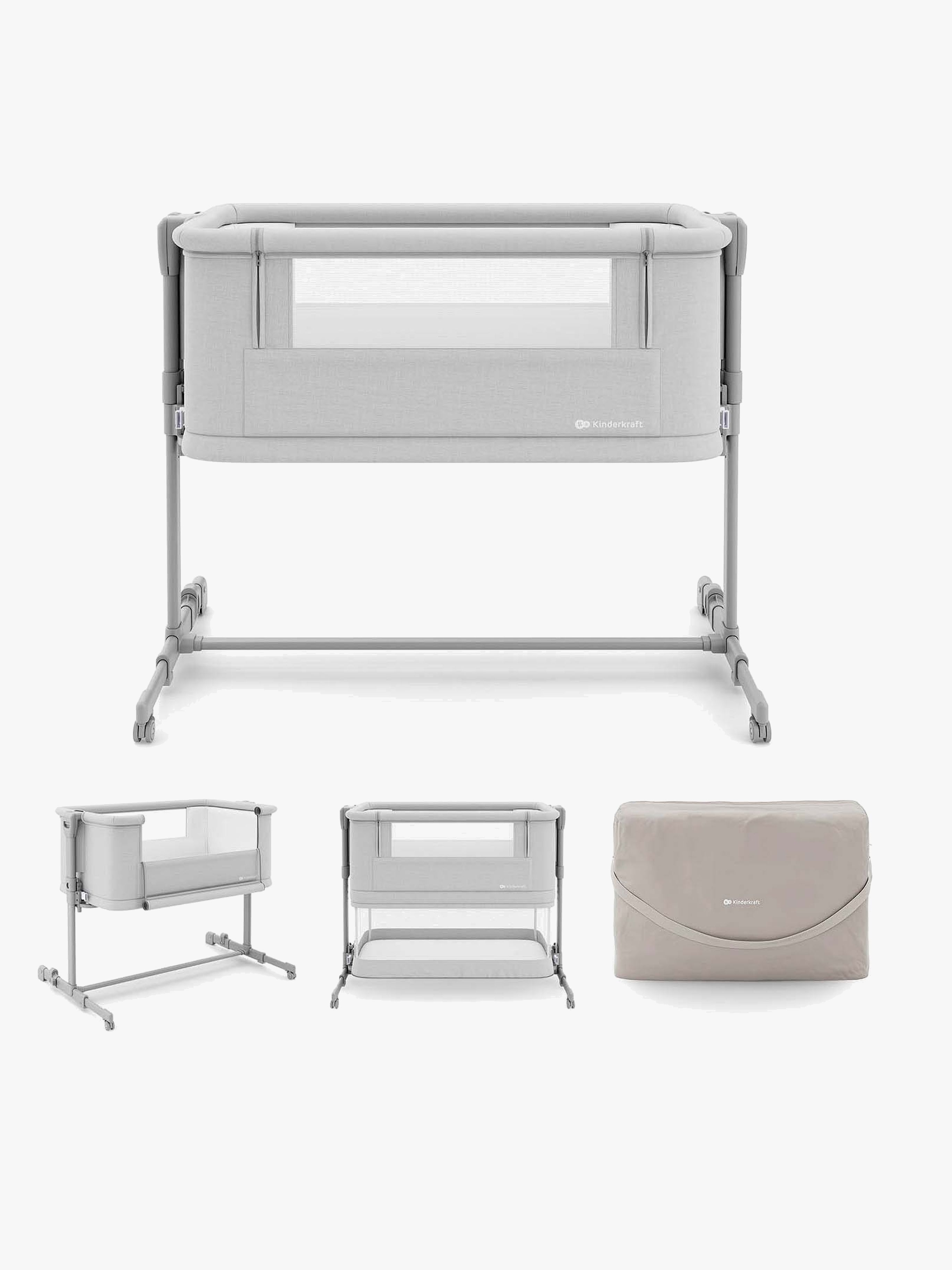 Kinderkraft Nestee Grow 2 Reisebett, Light Grey