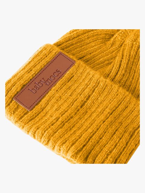 BabyMocs Strickmütze, Gelb