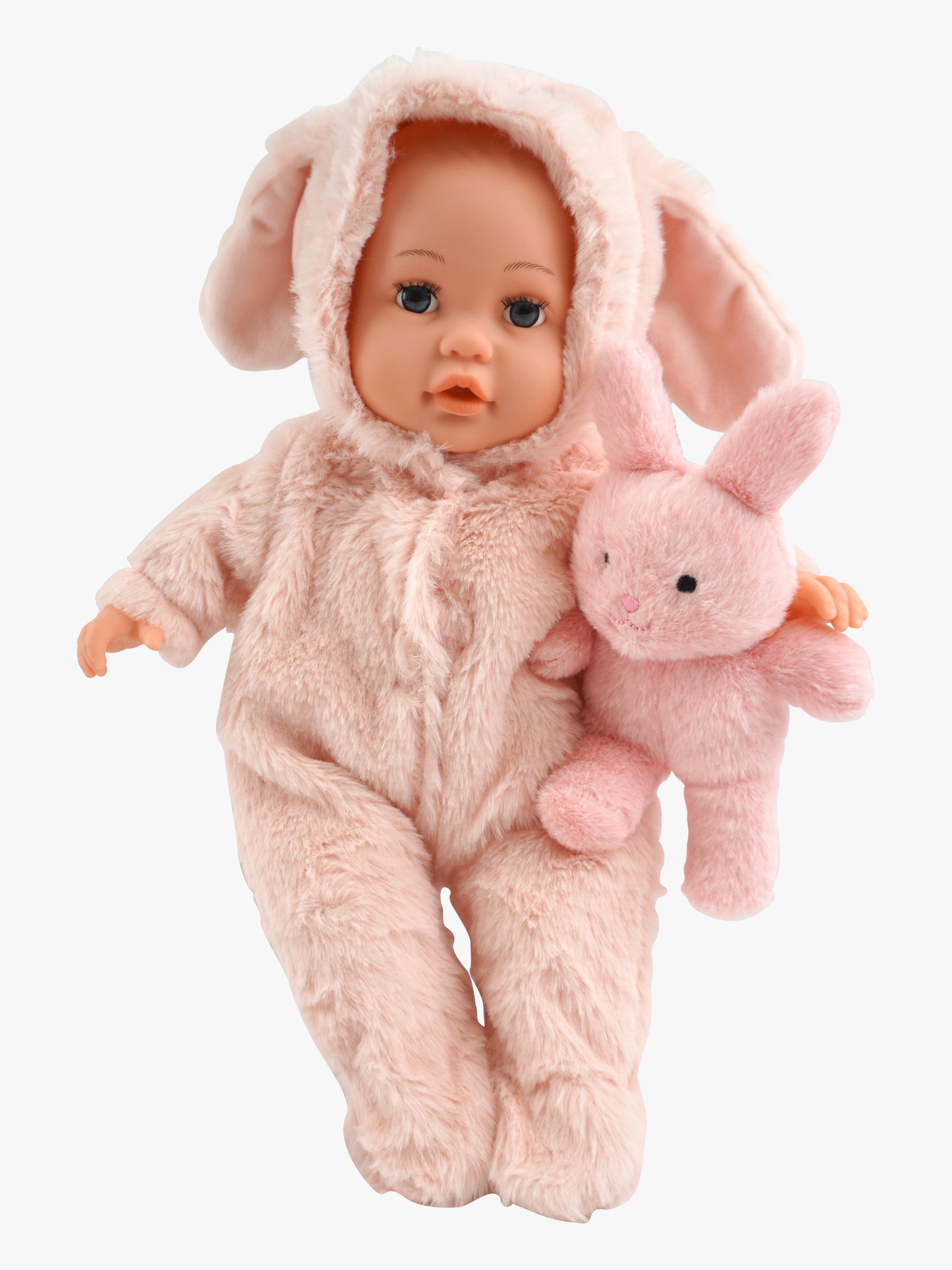 Happy Friend Luna Puppe 35 cm mit Kaninchenkostüm