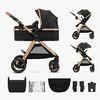 Kinderkraft ESME 2-in-1 Kombikinderwagen, Pure Black