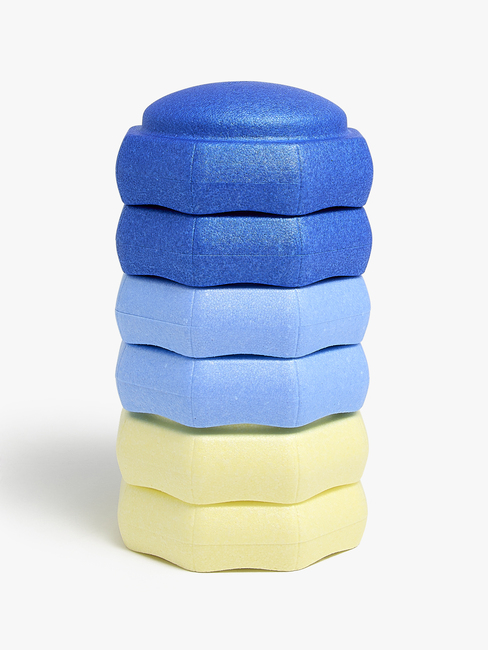 JLY Balancesteine 6er-Pack, Blau