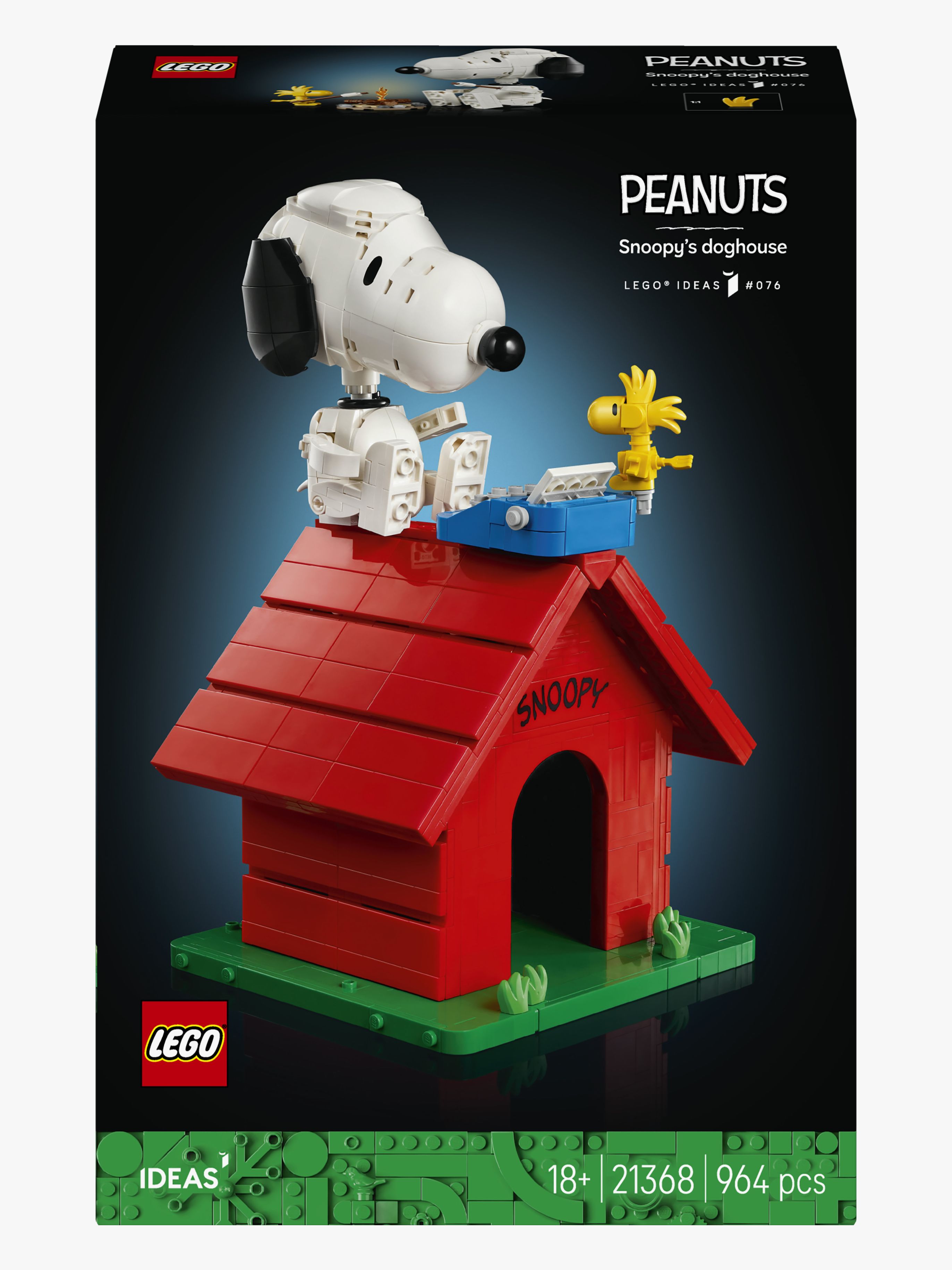 Ideas 21368 Peanuts: Snoopys Hundehütte