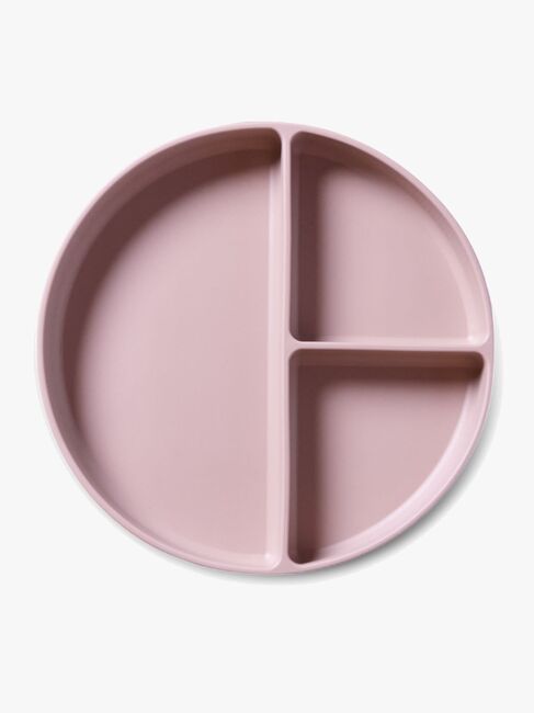 nuuroo Mingo Unterteilter Teller Silikon, Woodrose