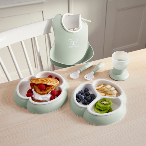 BabyBjörn Kindergeschirr 8-teilig, Hellgrün