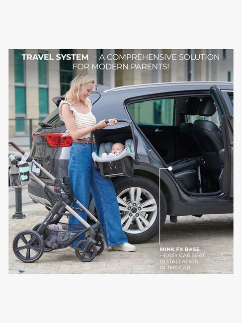 Kinderkraft MOOV 2 4-in-1 Air Kombikinderwagen, Pure Black