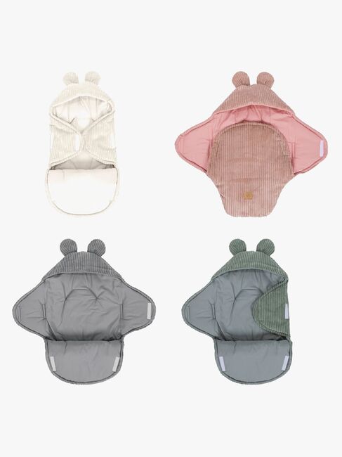 MeowBaby Aesthetic Pucktuch mit Bärenohren, Ecru