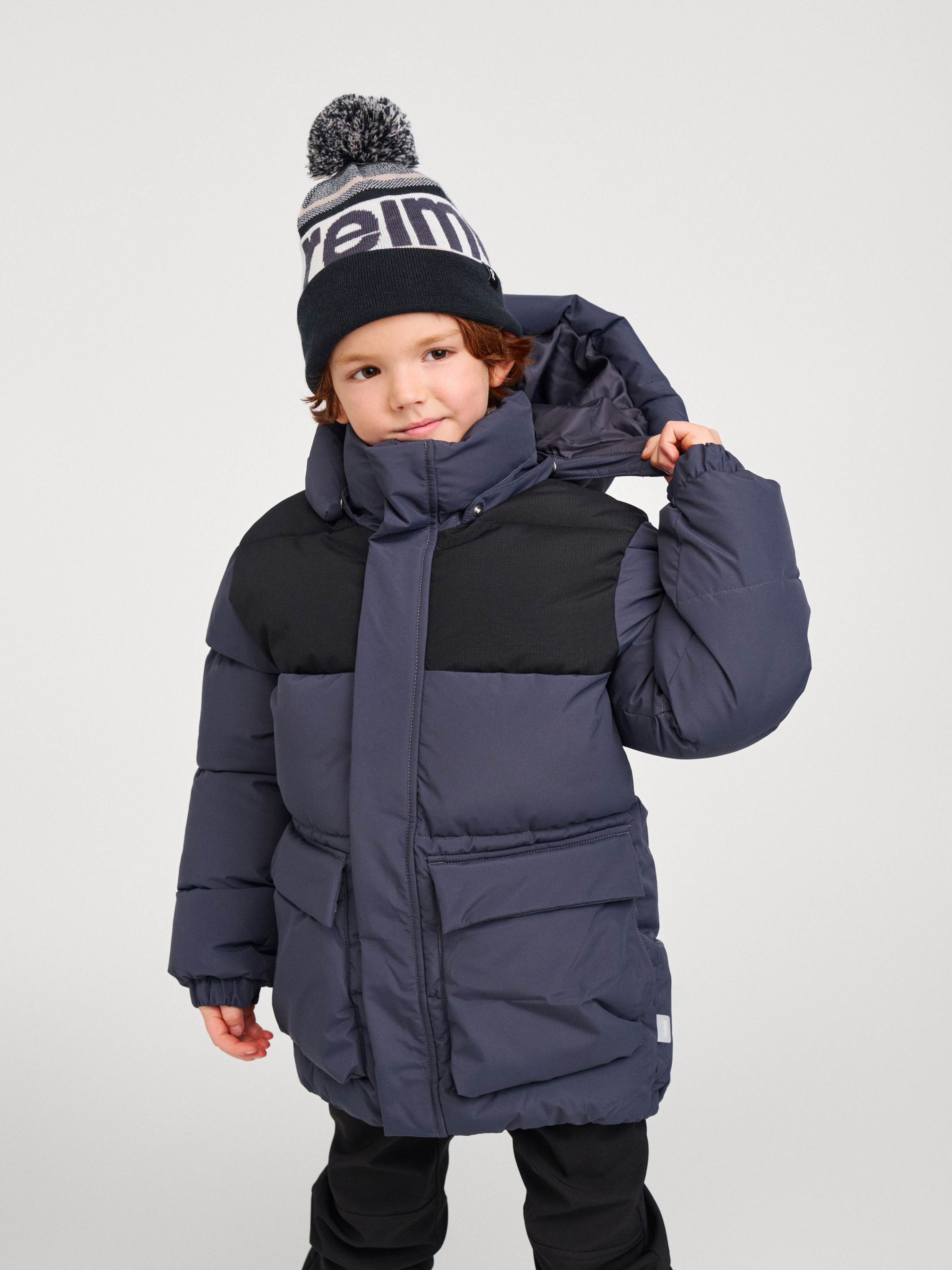 Reima Toukola Winterjacke, Soft Black, 128