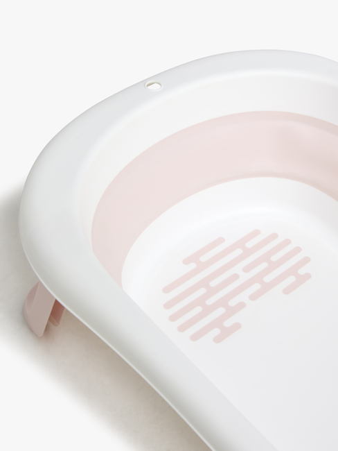 Beemoo CARE Assist Faltbare Badewanne, Pink/White