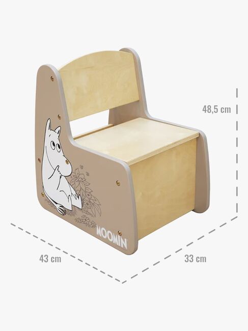 Mumin Stuhl mit Stauraum, Beige